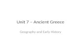 Unit 7 â€“ Ancient Greece Geography and Early History