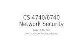 CS 4740/6740 Network Security Lecture 9: The Web (SOP, XSS, CSRF, HTML5, CSP, CORS, etc.)
