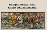Peloponnesian War Greek Achievements