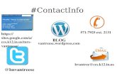 #ContactInfo @hnvantreese   /a/ccs.k12.in.us/mrs- vantreese/ BLOG vantreese.wordpress.com hvantree@ccs.k12.in.us 571-7925 ext. 2131