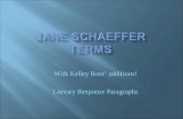 Jane  Schaeffer Terms
