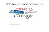 SEO Importance & Benefits By: Faruq Hasan. 2 Today's Coverage Types of SEM Targeted search engines Putting Search Engines to Work for You Popular Search