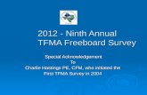 2012 - Ninth Annual TFMA Freeboard Survey Special Acknowledgement To Charlie Hastings PE, CFM, who initiated the First TFMA Survey in 2004