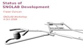 Status of  SNOLAB Development