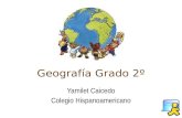 Geograf­a Grado 2 Yamilet Caicedo Colegio Hispanoamericano