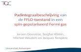 Padintegraalbeschrijving  van de FFLO- toestand  in  een  spin- gepolariseerd  Fermi gas