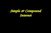 Simple & Compound Interest