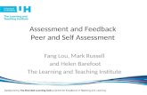 Assessment and Feedback Peer and Self Assessment