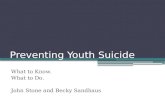 Preventing Youth Suicide