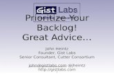 Prioritize Your Backlog! Great Advice