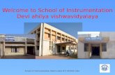 Welcome to School of Instrumentation Devi  ahilya vishwavidyalaya