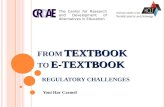 From textbook to e textbook - yoni har carmel