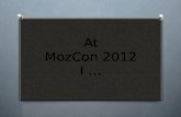 My MozCon 2012
