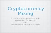 Cryptocurrency Mixing