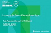 Leveraging the Power of Second-Screen Apps