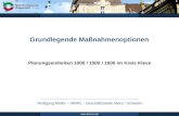 Wolfgang M¼ller â€“ WRRL - Gesch¤ftsstelle Niers / Schwalm   Grundlegende Manahmenoptionen Planungseinheiten 1000 / 1500 / 1600 im Kreis Kleve