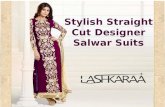Get The Stylish Straight Cut Designer Salwar Suits