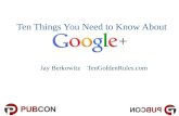 Google+ Pubcon Presentation