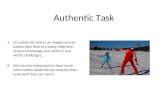 Authentic tasks