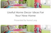Useful home decor ideas for your new home