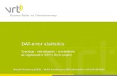 DAT-error statistics - Brecht Declercq