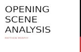 Media opening scene analysis