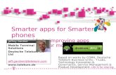 Smartphone challenge - smarter apps for smarter phones