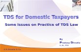TDS for Domestic Taxpayers