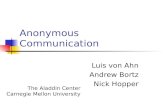 Anonymous Communication