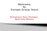 Spain Italy Monaco Honeymoon Tours Packages