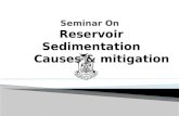 Reservoir sedimentation causes sedimentation