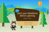Beginning Admin Sessions  for Salesforce Admins at Dreamforce 2016