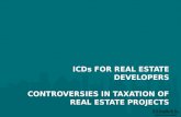 Controversies in taxation of real estate projects & ICDs for real estate developers