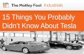 15 Things You Probably Didn't Know About Tesla Motors