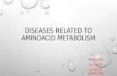 Disease related to aminoacid metabolosm
