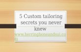 custom tailoring secrets you never knew