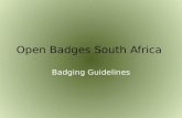 Open Badges South Africa Badging Guidelines