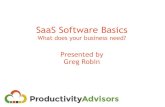 SaaS Software Basics 2016
