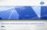 INTERLINK COMMUNICATION PUBLIC COMPANY .Infrastructure Cabling LAN Cabling Infrastructure Cabling