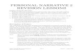 PERSONAL NARRATIVE 2 REVISION L .PERSONAL NARRATIVE 2 REVISION LESSONS ... Grade 1 Writing Personal