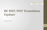 BC HST Update Presentation - Frankie Fenton, CMA