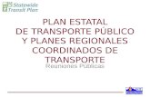 Plan estatal de transporte pblico y planes regionales coordinados de transporte
