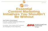 December Luncheon 2012 - Joe Pulizzi - Essential Content Marketing Initiatives You Shouldn't Be Without