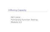 Diffusing Capacity RET 2414 Pulmonary Function Testing Module 4.0