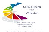 Lokalisierung von Websites Angelika Zerfass, Beratung und Training f¼r Translation Tools,   2. K¶lner Tagung zum Thema Softwarelokalisierung