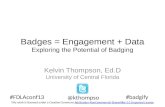 Exploring the potential of badging: Badges = engagement + data