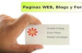 Paginas Web Blogs Foros
