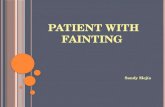 Patient with fainting