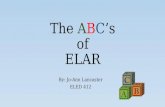 The ABC'sof ELAR