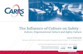 CRICOS No. 00213J The Influence of Culture on Safety : Culture, Organisational Culture and Safety Culture Jason Edwards Workplace Health and Safety Queensland: